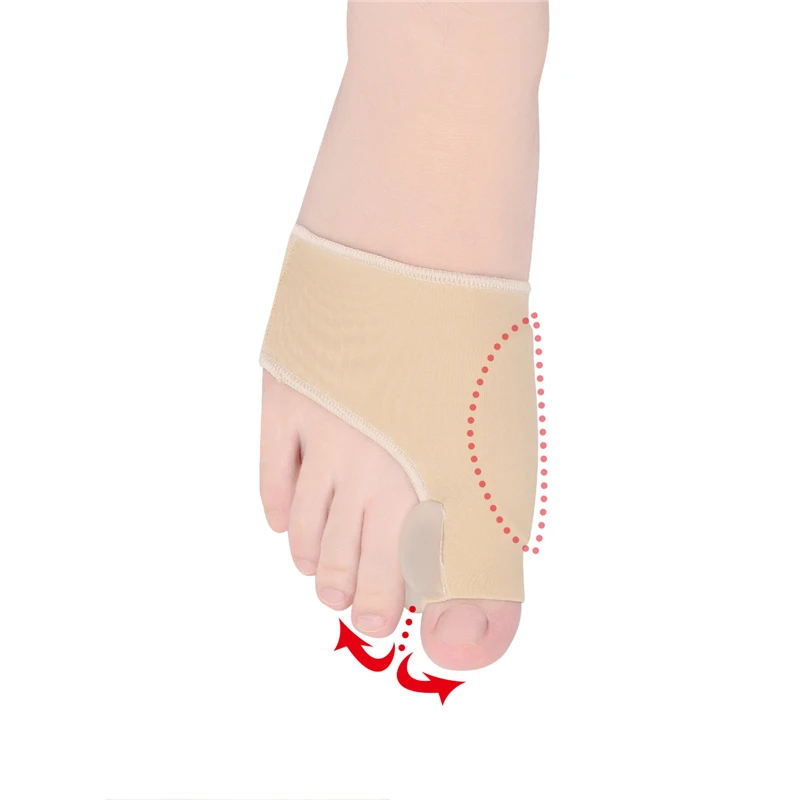 

1 Pair Toes Separator Pedicure Socks Foot Tool Big Toe Bunion Corrector Sleeves Bandage Straight Thumb Insoles Socks Pain Relief