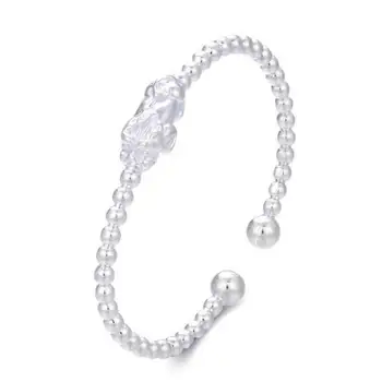 

New Arrival Solid Silver Bangle Women Dragon Son Pixiu Bangle