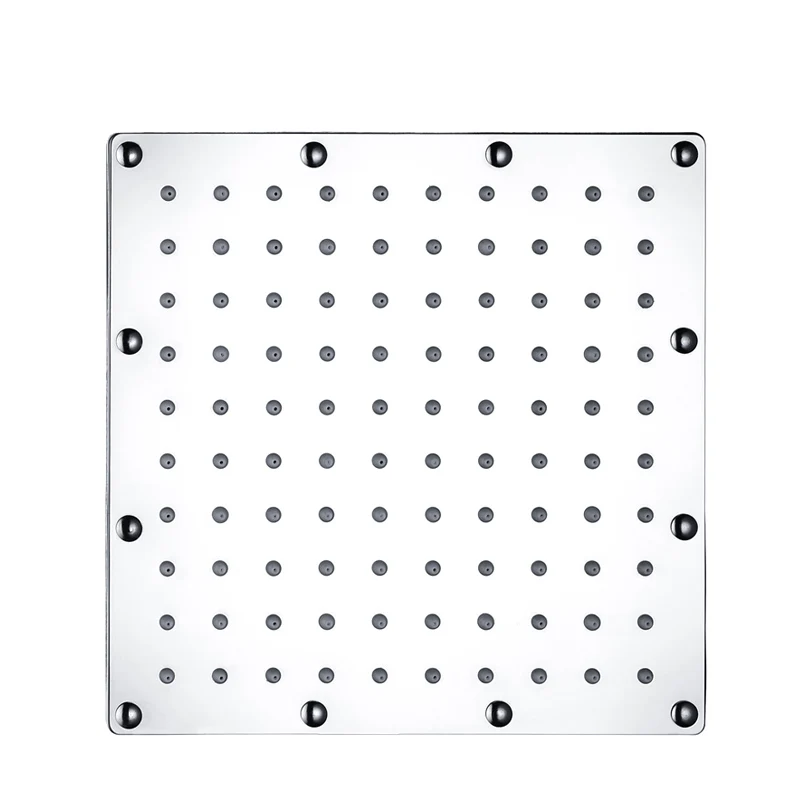 

Hot LED Square Rainfall Shower Head Temperature 3 Color Changing for Bathroom FQ-ing