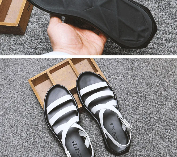 Г., мужские классические римские сандалии из натуральной кожи повседневные мужские мягкие сандалии удобные мягкие летние пляжные сандалии