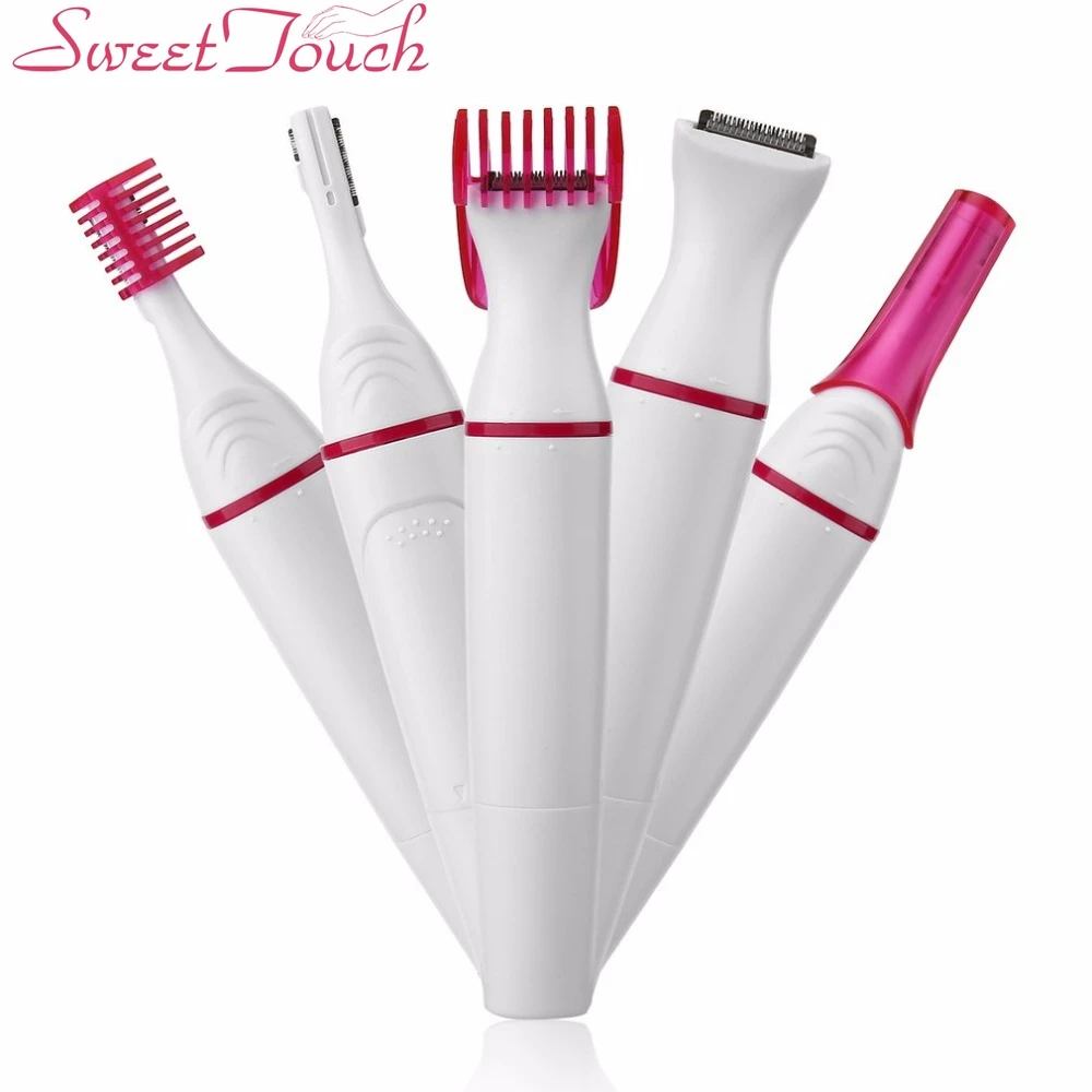 

Sweettouch 5In1 Electric Epilator Women Hair Removal Trimmer Shaving Machine Women Shaver Razor Eyebrow Hair Trimmer Depilador