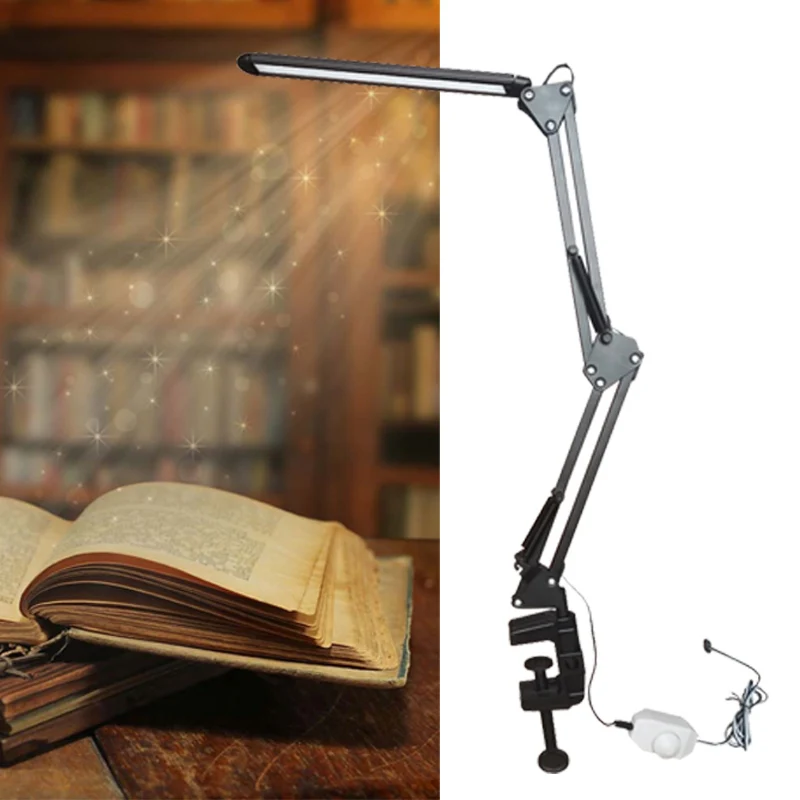 

Reading Light Desk Lamp Work LED Clip Booklight Long Arm 28LED USB Eye-Care Adjustable Home Decor Torch Flashlight Drop Shipping