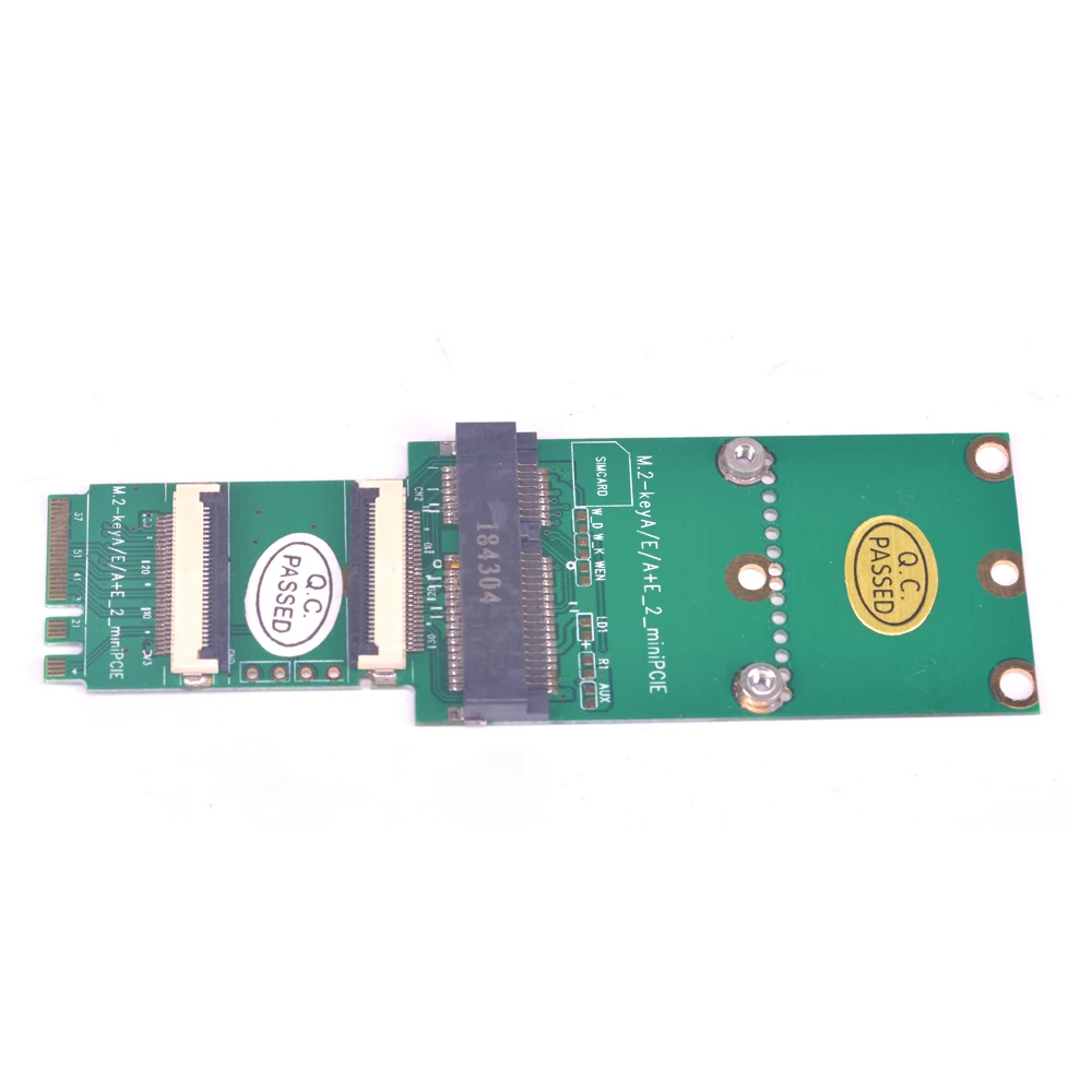 M.2 к mini pcie беспроводная сетевая карта FPC расширение адаптера A E ключ NGFF слот к Mini pci-e wifi Bluetooth Riser с кабелем LAN