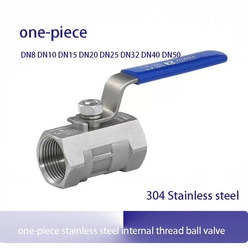304 Di Un Pezzo Valvola A Sfera Filetto Interno In Acciaio Inossidabile Dn8 Dn10 Dn15 Dn20 Dn25 Dn32 Dn40 Dn50