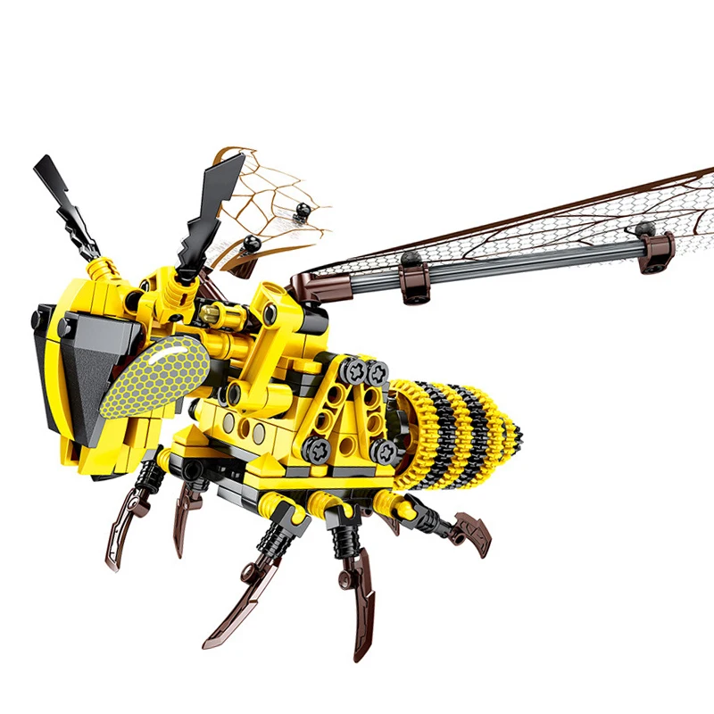 

330/236Pcs Simulated Insect Building Blocks DIY Bee Dragonfly Model Compatible Legoings Technic Bricks Creator Toys Child Gift