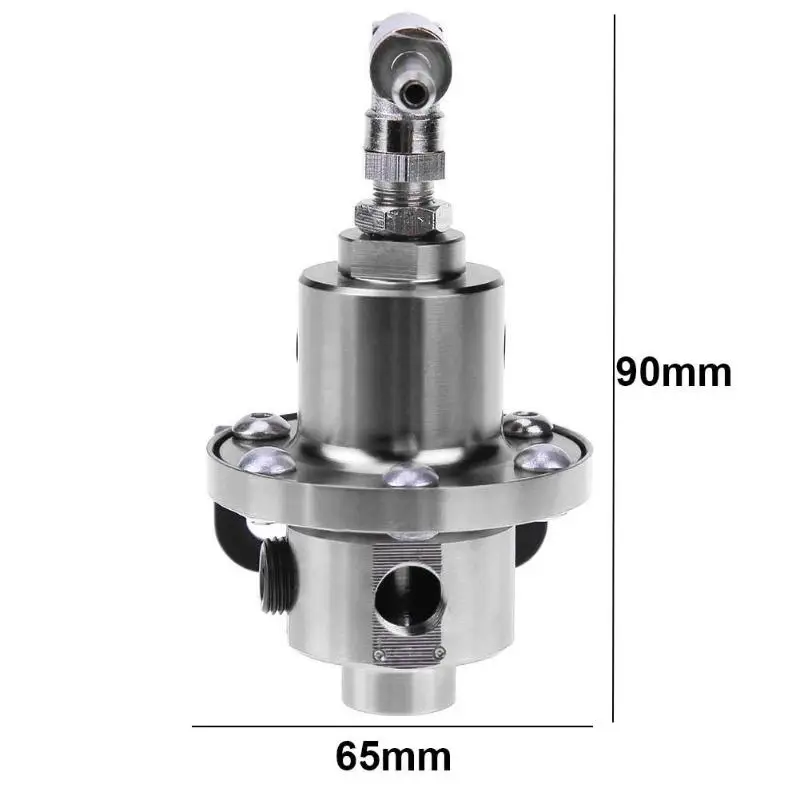 Универсальный металлический Регулируемый автомобильный регулятор давления топлива, Нагнетатель топлива с масляным манометром, система подачи топлива для автомобиля