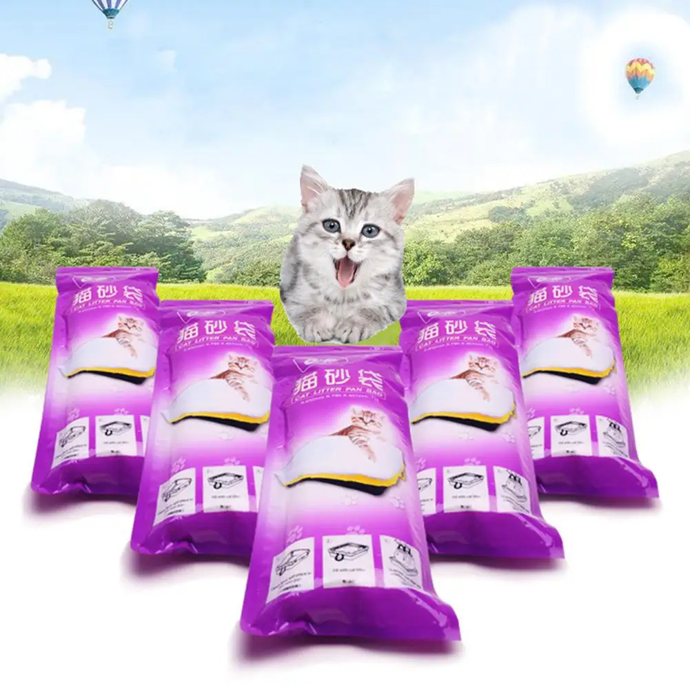 Adeeing 7 шт./пакет пакет для кошачьего туалета котенок гигиенический ящик для мусора вкладыши товары для домашних животных