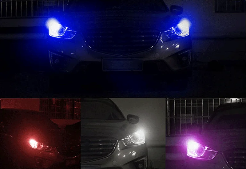 1 пара автомобильных ламп 12 В 1,32 Вт RF пульт дистанционного управления T10 3535 RGB многоцветный светодиодный автомобиль широкая лампа подсветки номерного знака Лампы