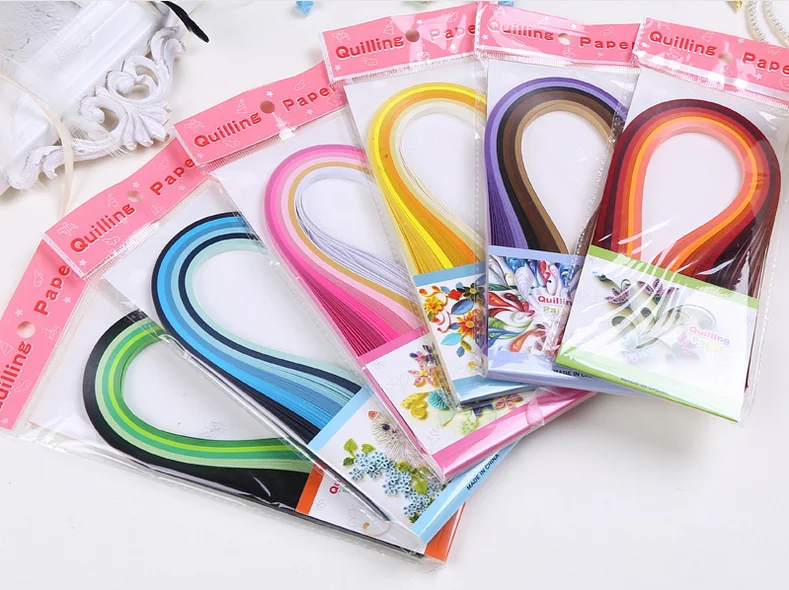 

Lovely 120 Strips 6 Colors Mixed 3mm Handcraft Origami Paper Quilling Paper Handmade Cards Flower Paper Crafts DIY Home Decor