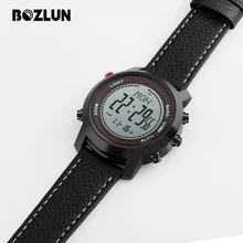 Bozlun Sport Watch Men Digital Wristwatches Mountain Altitude Pressure Countdown Compass Waterproof Relogio Masculino MG03