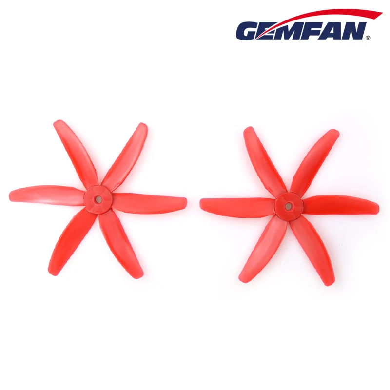 4 пары/8 шт Gemfan стекловолокно 6 лезвий 5x4x6 CW CCW Пропеллер для Мини FPV Racing Quad Props 1806 2205