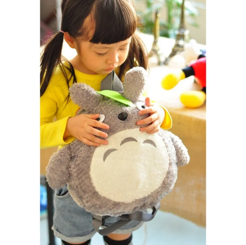 

14''Hayao Miyazaki My Neighbor Totoro Plush Backpack Kawaii Doll New Year Birthday Gift Kids Totoro Plush Bag Education toy