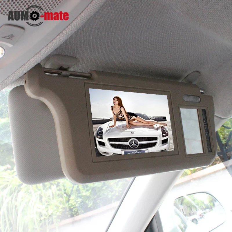 7 inch TFT LCD Car Sun Visor Monitors Display Two Way Video Input