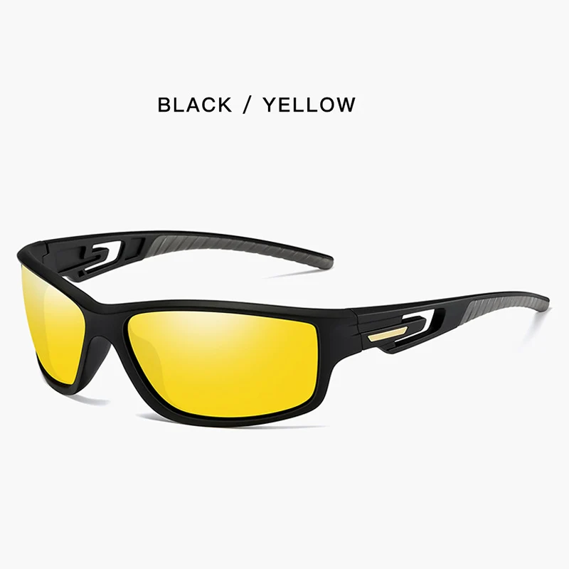 Top Brand Tactical TR90 Polarized Sunglasses Men Luxury Army Goggles Sports Vintage Driving Sun Glasses Male Shadow UV400 - Цвет линз: Blue-yellow