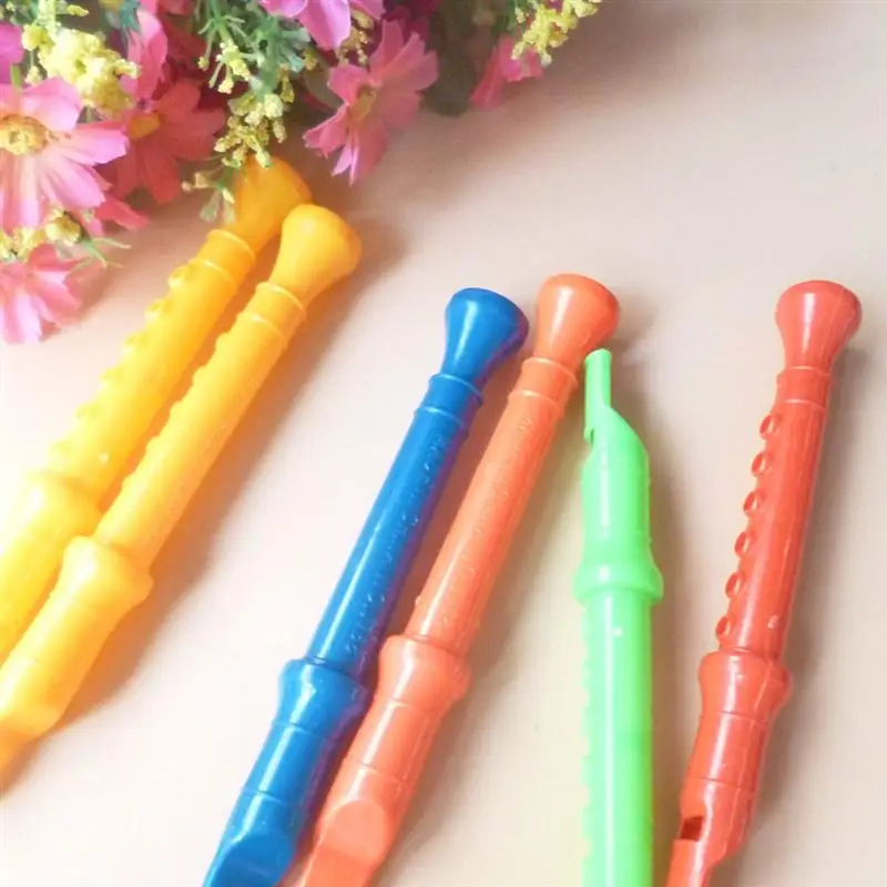 24pcs Whistles Beautiful Colorful Durable Sounds Toy Instrument for Toddler Kids