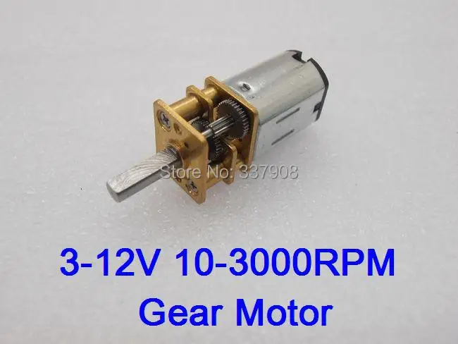 

2PCS Miniature GA12-N20 gear motor 3v6v12v electronic lock 12mm dc gear motor