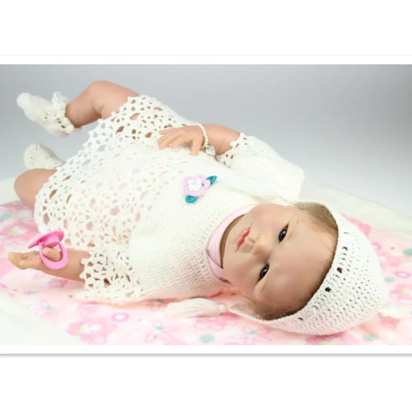 

Reborn Silicone Dolls Baby Alive Bonecas Toys for Girls Birthday Gifts,50CM Reborn Babies Newborn Toys for Children Brinquedos