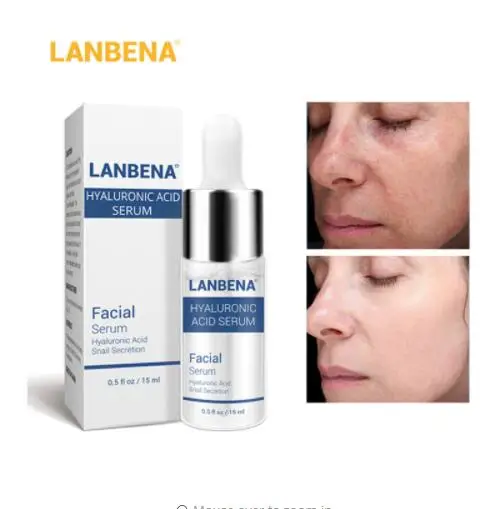 

LANBENA Hyaluronic Acid Serum Snail Essence Face Cream Moisturizing Acne Treatment Skin Care Repair Whitening Anti-Aning Winkles