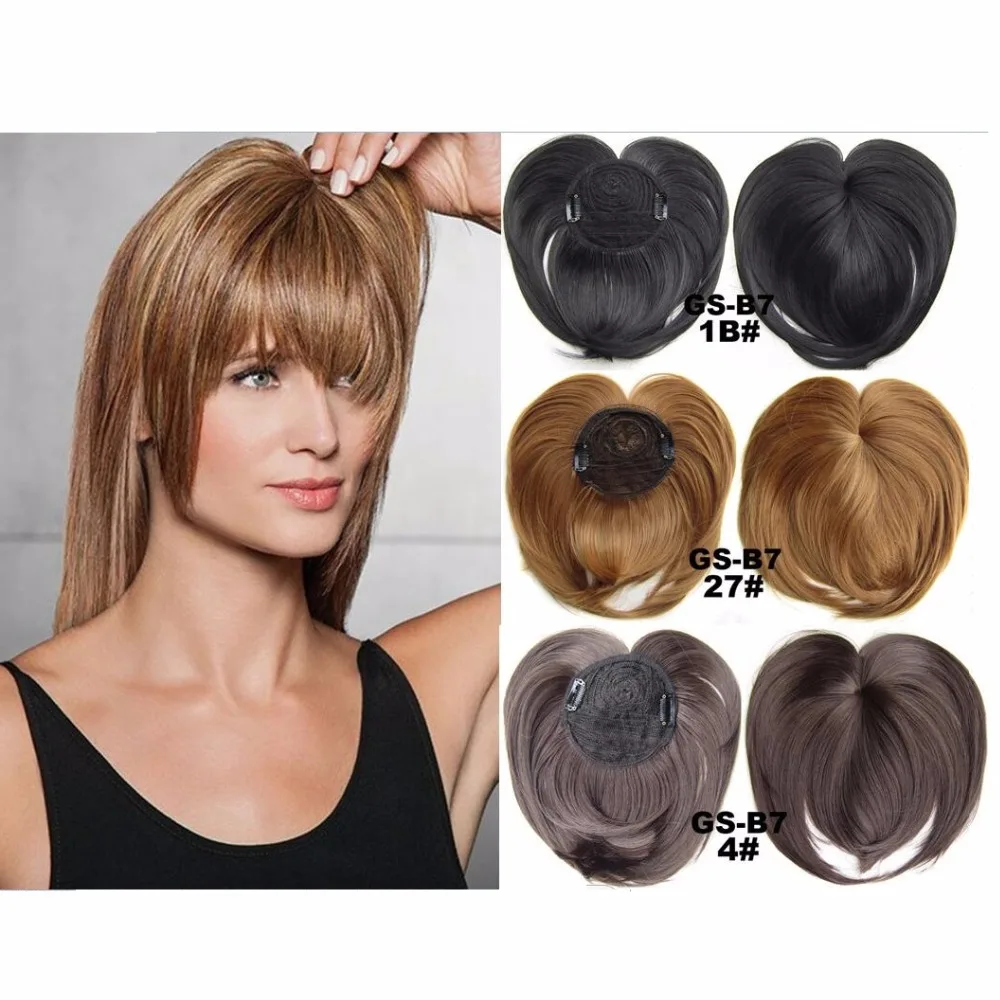 

Modern-Fringe Clip-in Bang is an easy-to-attach 4" Fringe Hairpiece With Face-Framing Sides Allows for Seamless Blending 1PC