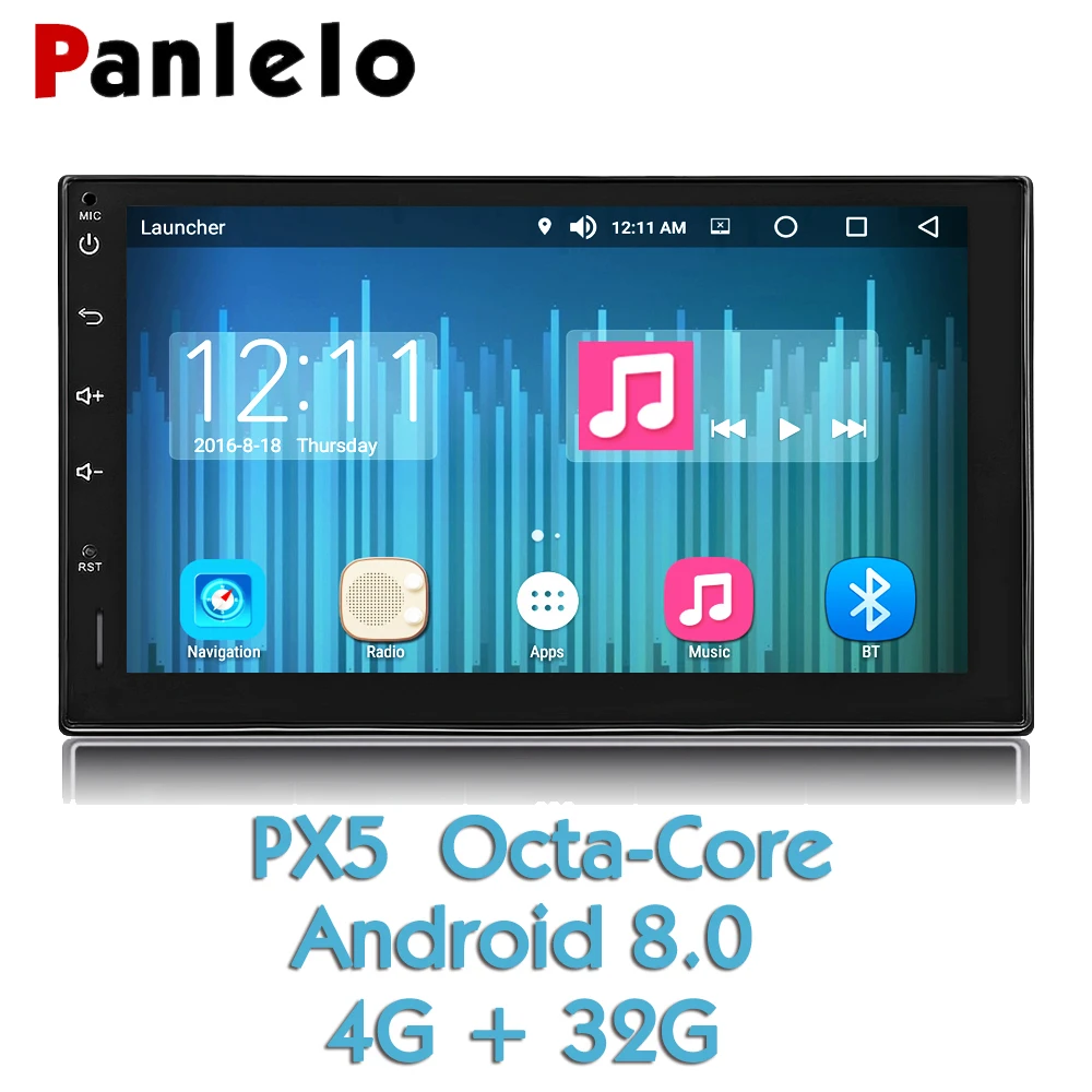 Автомагнитола Panlelo S13 2 din android 8 0 восемь ядер 4 Гб ОЗУ 32 ПЗУ 7 &quot стерео с GPS