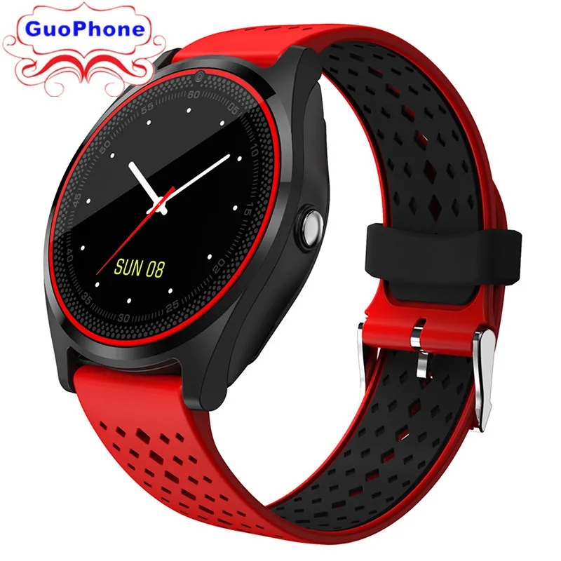 

V9 SmartWatch Phone 1.22inch TouchScreen Camera Bluetooth MP3 SIM Card TF Card Children Cartoon Fashion Sport Cheap Mobile Phone