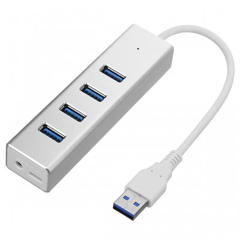 BinFul New Aluminium Portable USB Hubs 4 Port USB 3 0 Hub Splitter Adapter 5Gbps for 5