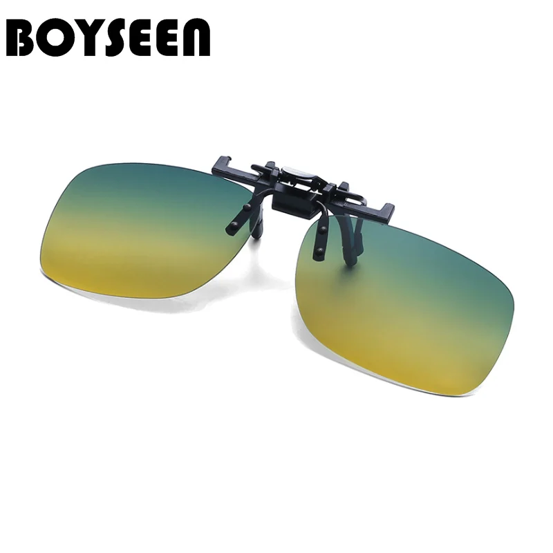 

BOYSEEN Polarized Sun Glasses Clip On Sunglasses Online 3 Size Driving Night Vision Lenses Plastic Case, Anti-UVA Shades 203