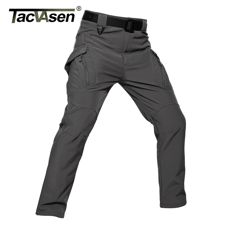 TACVASEN Mens Quick Dry Hiking Pants Water Resistant Lightweight Mountain Pants