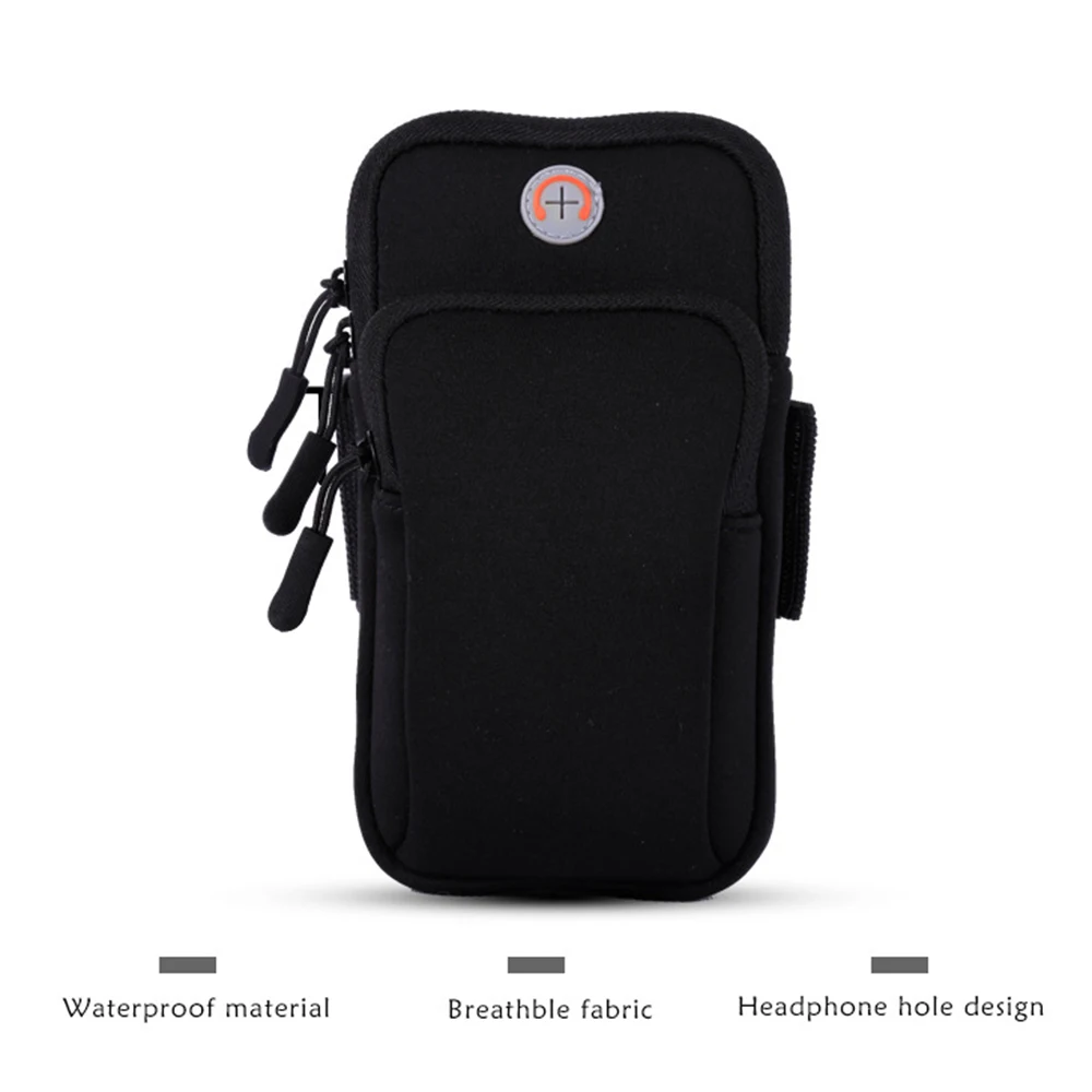Clearance ZTTO Road Bike MTB Cycling Neoprene Arm Bag Sport Armband Double Pocket Multi-Function Outdoor Running Waterproof Handbag 1