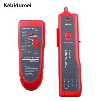 

Kebidumei Telephone Wire Tracker Tracer Detector Line Finder Network Cable Tester Cable Tester for UTP STP RJ45 RJ11 Wholesale