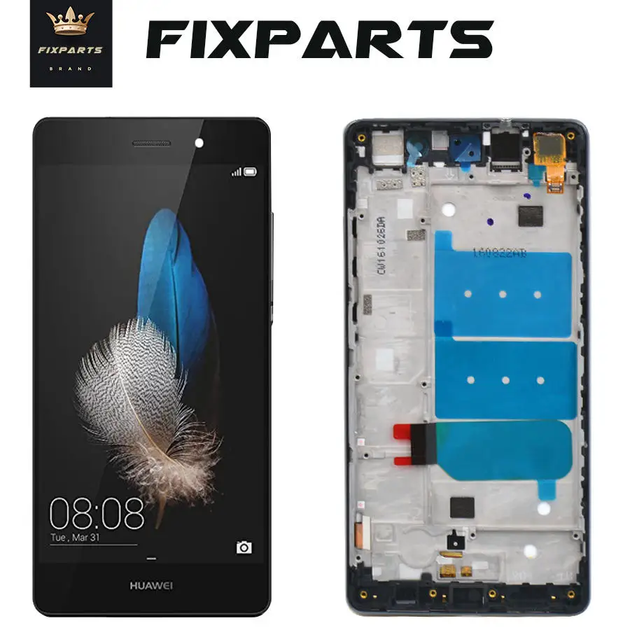 Скидка Полная гарантия, ЖК Huawei P8 Lite, ЖК дисплей, сенсорный экран, дигитайзер, для сборки + корпус, запасные части, ALE L04, ALE L21, HUAWEI p8 LITE