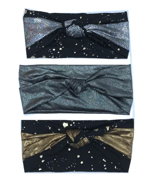 

J173153 2018 metalic and cotton block knot punk headband