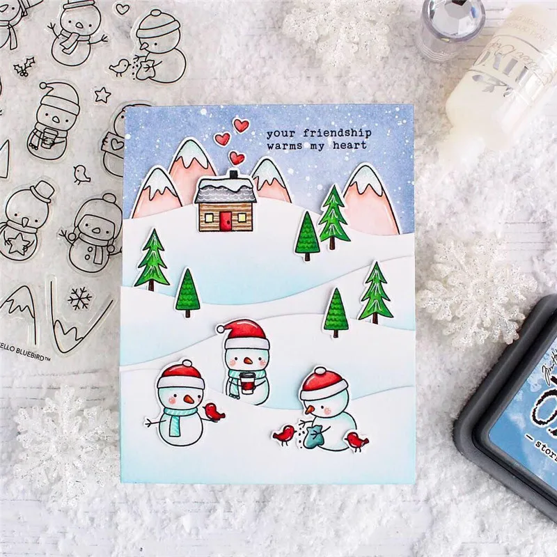 

Group of Snowmen Metal Cutting Dies New 2019 Craft Dies Scrapbooking Card Making Album Embossing Stencil Die Cut Decor