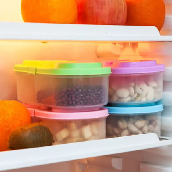 1 шт. пластиковый ящик для хранения фруктов 2 решетки герметичный контейнер для зерен контейнер для кухни контейнер для сортировки пищевых продуктов красочный-30