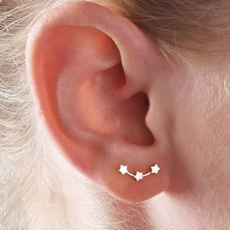 

New Fashion Accessories Simple Star Stud Earring Gift For Women Girl Wholesale Dropshipping