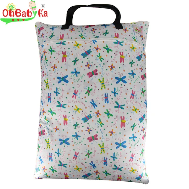 Ohbabyka Large Laundry Hamper Wet Dry Bag Waterproof Dirty Clothes Ohbabyka Large Laundry Hamper Wet Dry Bag Waterproof Dirty Clothes Basket Portable Diaper Bags For
