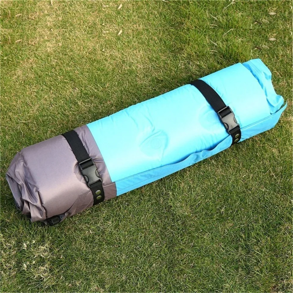 New Thicken Self Inflating Sleeping Mat Outdoor Beach Camping Inflatable Mattress Moisture-Proof Pongee Fabric Tent Pad Cushion