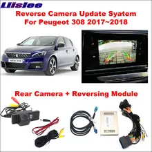 Liislee For Peugeot 308 2017 Original Screen Update System / Reversing Track Image Module + Reverse Camera / Digital Decoder