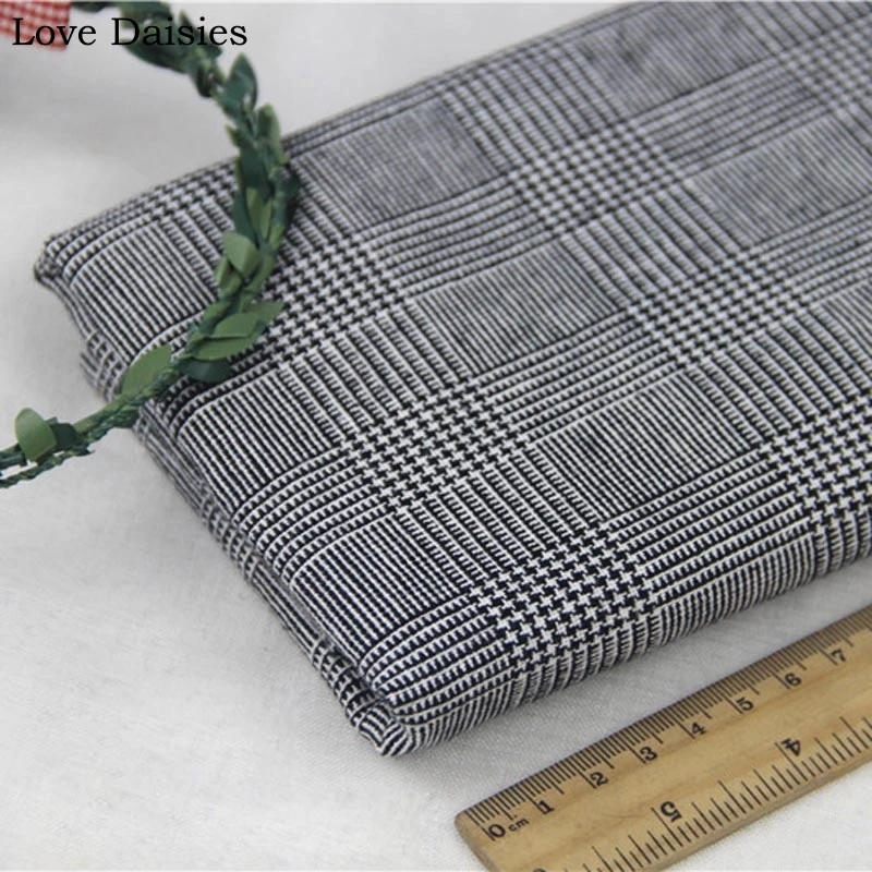 

100% cotton yarn dyed lattice check Houndstooth fabrics for DIY Autumn fashion apparel vest blouse shirt dress handwork cloth