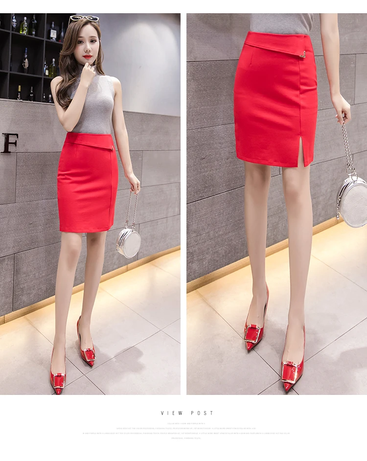 Плюс Размеры Для женщин офисные юбки S-5XL модные Высокая Талия Для ...