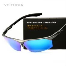 Бренд veithdia дизайнерские алюминиевые алюминиево-магниевого сплава, поляризованные солнцезащитные очки для мужчин, с зеркальным покрытием очки, подходят для вождения, солнцезащитные очки для глаз мужские очки