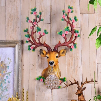 

deer head wall lamp creative wall lighting lucky living room restaurant and aisle retro animal head wl3231132
