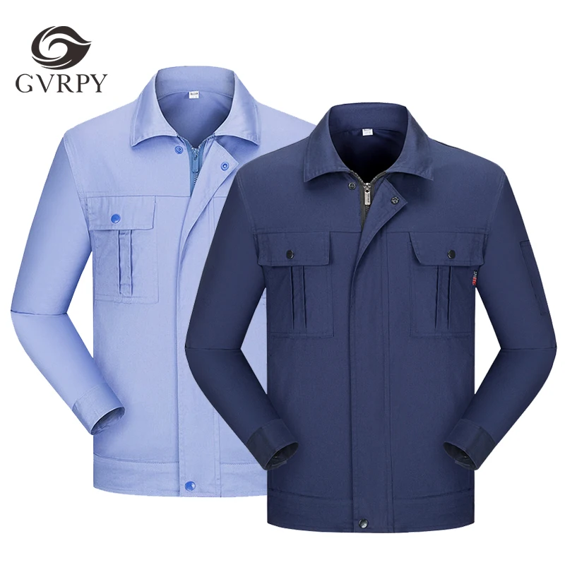 

Workshop Factory Workers Long-sleeved Overalls Mechanical Maintenance Overalls Suit Engineering Clothing Jacket + Pants Unisex