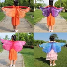 Детская богемная шаль с принтом бабочки для мальчиков и девочек, костюм пашмины, аксессуар 3,11