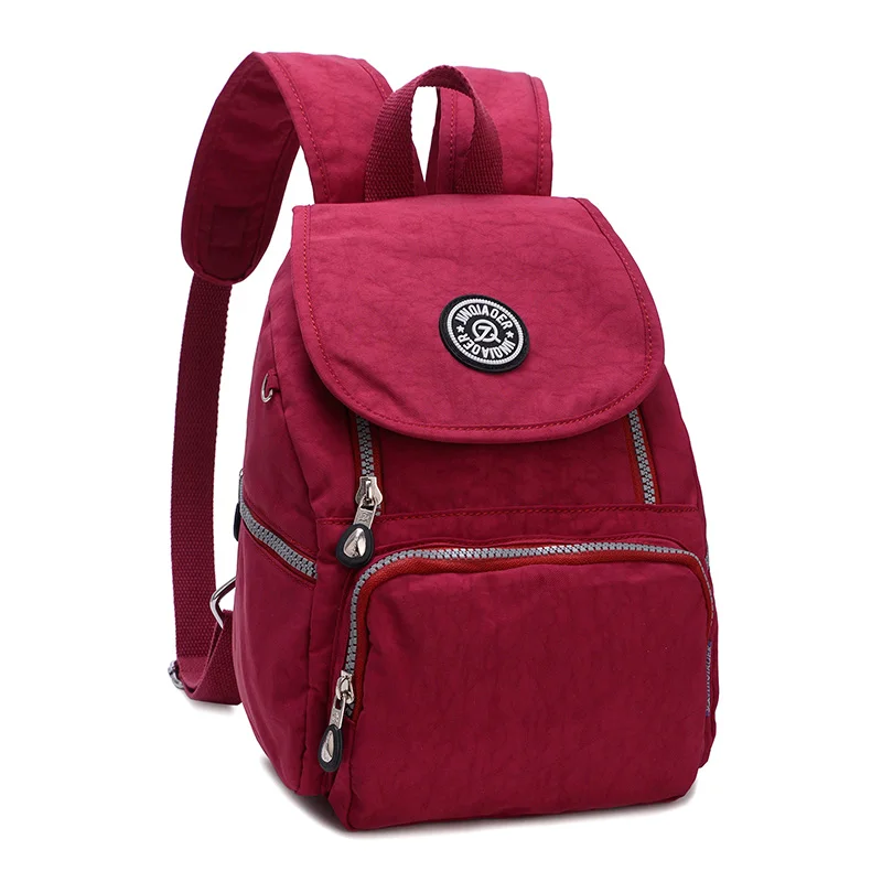 Женский маленький рюкзак в консервативном стиле, водонепроницаемый нейлоновый рюкзак, женские сумки через плечо, женская повседневная школьная сумка для путешествий, Mochila - Цвет: grape purple