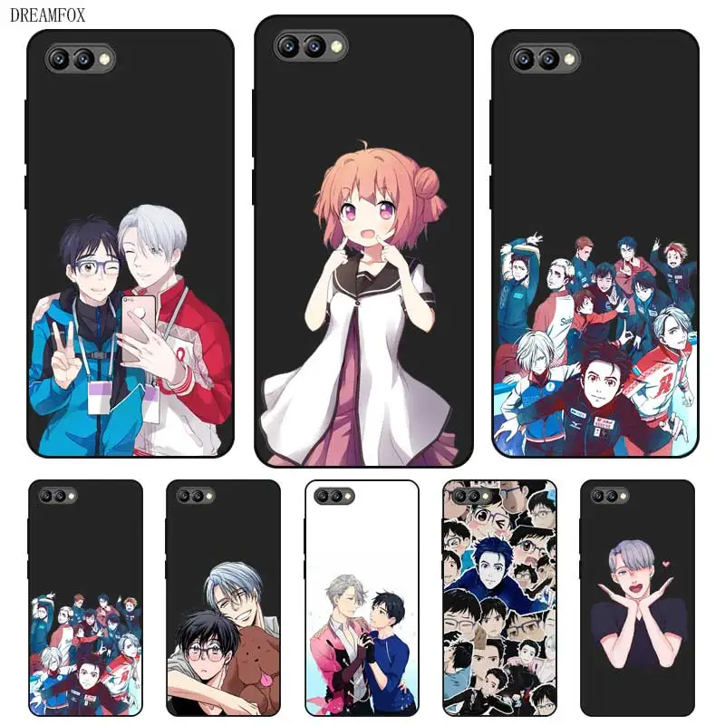 P249 силиконовый чехол Yuri On Ice Black для huawei Honor 6A 6C 6X 7C 7X8 Lite Pro |