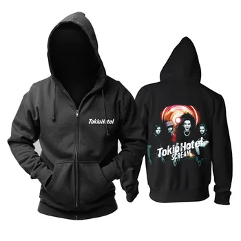 

Bloodhoof Tokio Hotel pop rock balck zipper hoodie Asian Size