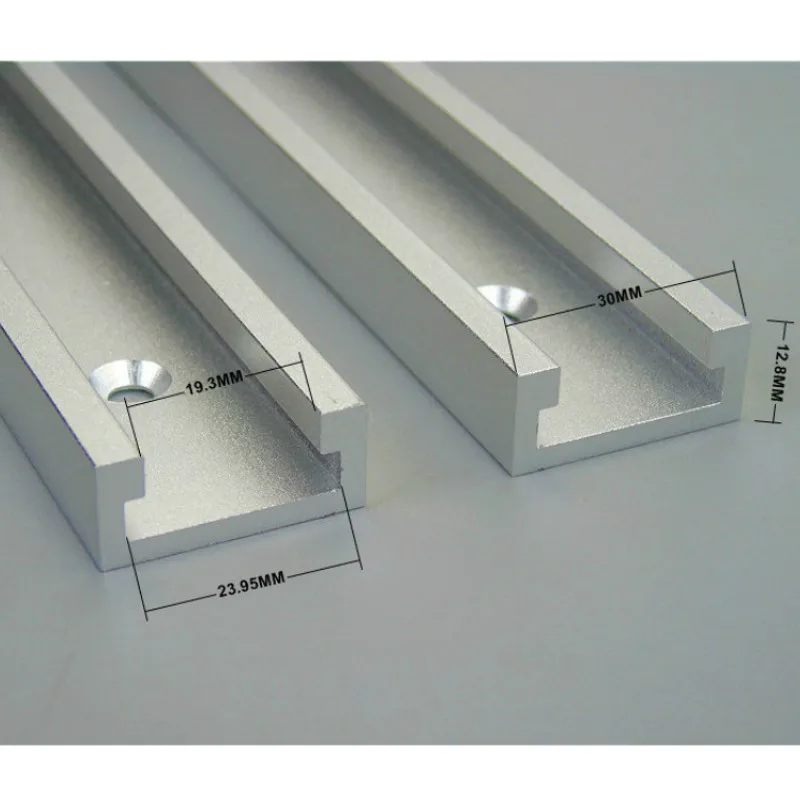 1 компл. Торцовочная дорожка стоп и алюминиевый сплав Т-треки слот Торцовочная дорожка джиг приспособление Т-слот деревообрабатывающий инструмент DIY руководство