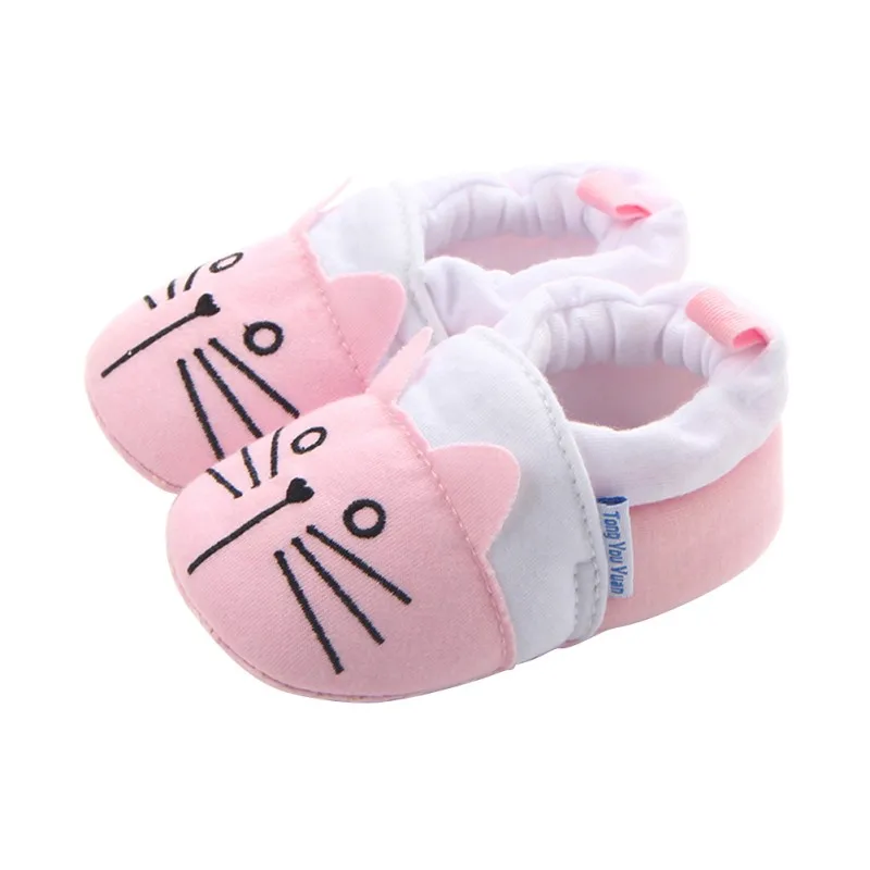 8 Styles Baby Shoes Infant Boys Girls Soft Cotton Anti Slip Moccasins Toddler Cartoon First Walkers for 3-11 Months