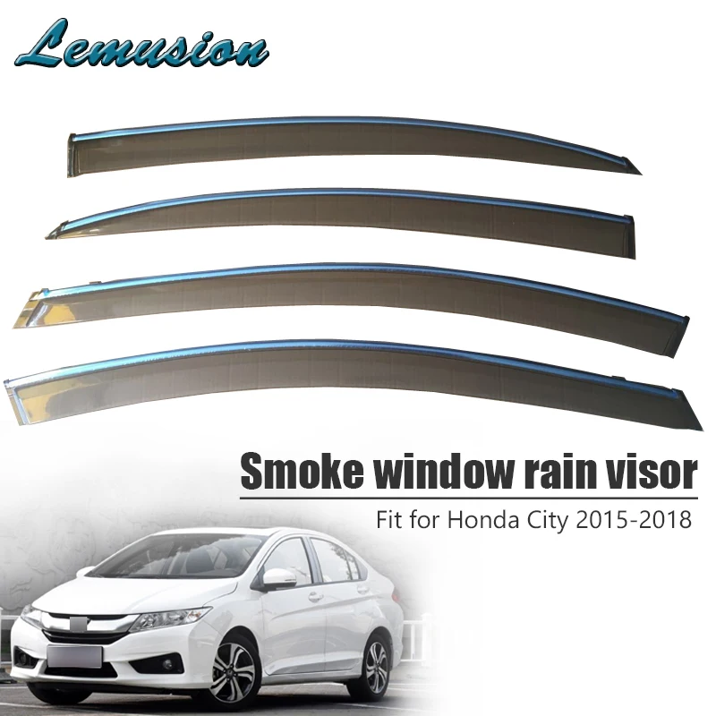 Козырёк от дождя и дыма для Honda City 2015 2016 2017 2018 4 шт. | Автомобили мотоциклы